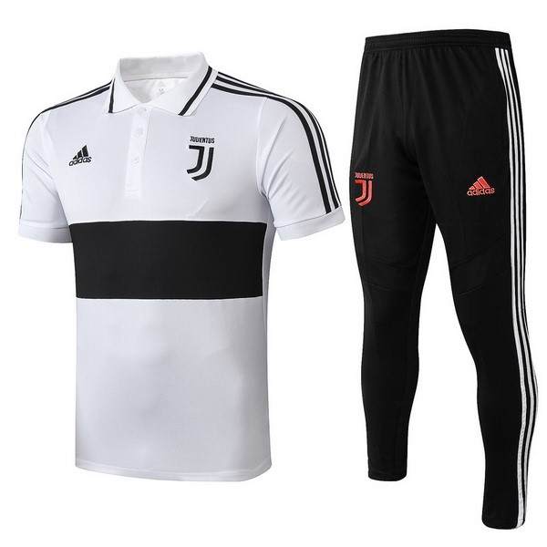 Polo Juventus Conjunto Completo 2019-20 Blanco Negro Rosa